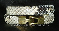 mens python snakeskin double wrap bracelet